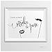 Andaz Press Wedding Party Signs, Formal Black and White, 8.5-inch x 11-inch, Grab a Prop & Strike a Pose Photobooth Sign, 1-Pack