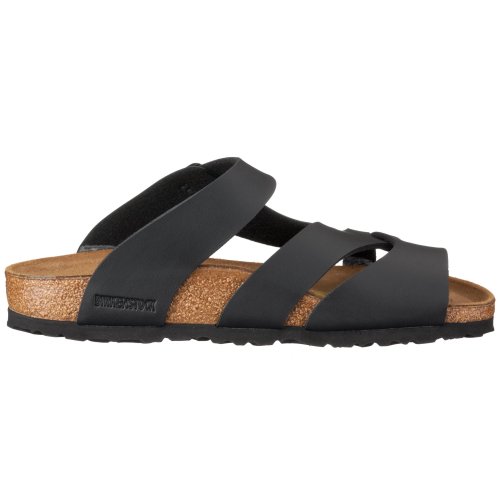 Birkenstock Arizona 51793, Unisex - Erwachsene Clogs & Pantoletten aus Birko-Flor, Schwarz (Schwarz), EU 42 (schmal)