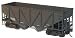 Accurail 2797 Data Black Wood Side Twin Hopper HO/1:87 New in Box