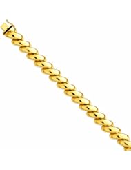 Genuine 14K Yellow Gold San Marco Bracelet 8 Inches 25 Grams Of Gold 100% Satisfaction Guaranteed.