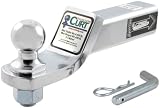 Curt Manufacturing D-4534 Chrome 2 In Drop Loaded Ball Mount w/ 1 7/8 Ball