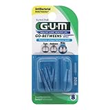 GUM Go Betweens Proxabrush Refills, Wide, 8-Count Packages (Pack of 6)
