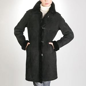 BGSD Ladies Spanish Merino Shearling Walking Coat by Luxury Lane