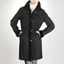 BGSD Women's Spanish Merino Shearling Walking Coat - Misses Black S