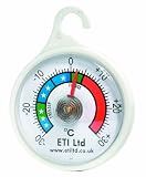 from ETI Fridge Or Freezer Thermometer 52 mm Dial, Colour Coded Zones. Ideal For Home, Restaurants, Bars, Cafes Model dial01