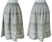 Peasant Skirts - ROMEO & JULIET COUTURE Eyelet and Crochet Peasant Skirt, Grey, Medium, RJRV5666