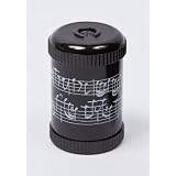 Taille-crayon noir musique - Port�e de notes