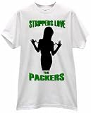 STRIPPERS LOVE HEART PACKERS USA FOOTBALL PRIDE FAN T SHIRT jersey