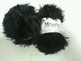 Two Balls Of 50gm BLACK Moments (King Cole) Baby Double Knitting (Eyelash) Yarn (Wool) shade 475 & (FREE Scarf Pattern)
