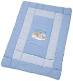 Easy Baby 460-81 Krabbeldecke 100/135 cm, Sleeping Bear blau