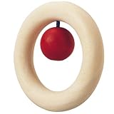 Plan Toys Natural Wood Baby Rattle Teething Ring - Ring