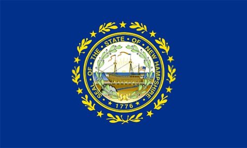 New Hampshire 3'x5'State Flag - Polyester