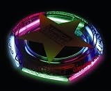 UFO inflatable flying disk with glow sticks