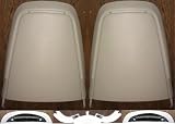 1973-1974 Dodge Charger White Seat Back Pair L=r Arms Of The Seat Back Have Metal Plates On The Ends replaces OEM