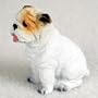 Bulldog Miniature Dog Figurine - White