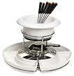 Trudeau Lazy Susan Fondue Set