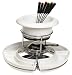 Trudeau Lazy Susan Fondue Set
