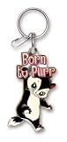 PlastiColor 004123R01 Pussyfoot Born To Purr Enamel Key Chain