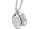 

CRISLU Sterling Silver Cubic Zirconia (CZ) 7/10 Carat (ctw) Sugar and Spice Dog Tag Pendant