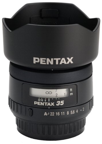 Pentax SMCP-FA 35mm f/2.0 AL Lens with Case and Hood