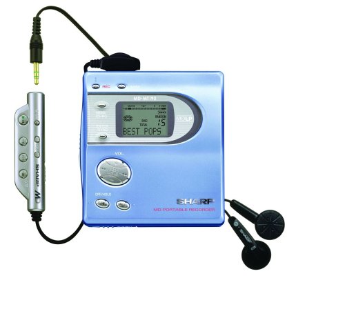 Childrens Toyshop  Electronics : Sharp MD-MT 190 BLEU  Portable Mini Disc Player