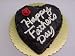 6 inch Heart Shaped Chocolate Fudge Cheesecake
