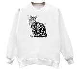 American Shorthair- Image - Sweatshirt T-Shirt, White, XX-Large