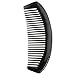 Outop Black Ox Horn Hair Comb, Wide Tooth, Pocket Comb