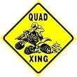 QUAD CROSSING 4-wheeler motor sport atv sign