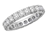 Diamond Eternity Wedding Anniversary Ring 1 Carat (ctw) in 14K White Gold