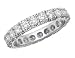 Diamond Eternity Wedding Anniversary Ring 1 Carat (ctw) in 14K White Gold