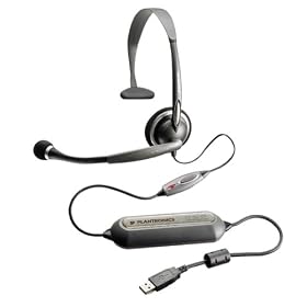 Plantronics DSP-100 Digitally-Enhanced USB Speech Recognition PC Headset with Software