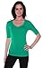 Emmalise Women's Slim Athletic Fit Vneck Tshirt Half Sleeves Top