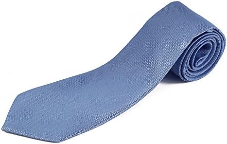 Yiop Men Fashion Textrued Necktie Blue