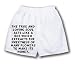 White Boxer Short with The true and loving soul acts like a bee which extracts the sw...