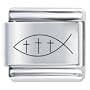 Buddhist Bracelet Laser Christian Fish Italian Charm