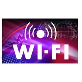 plan de publicit� - ba572 - Wi-Fi Internet Access Cafe Shop - 90x52,5 cm