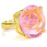 nOir New Classic Pink Cubic Zirconia Spike Poi