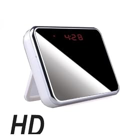 HD SpyCam * miroir / blanc avertisseur r�veil Espion integral cam�ra * montre chrono * 1280x960 pixel vid�o * DVR DV * espionnage * num�rique * camcorder * 1600x1200 Pixel pour image * Webcam fonction possible * aussi Windows 7 et MAC compatible * compris USB c�ble et CD spy cam t�l�commande d�tecteur de mouvement * Neuf