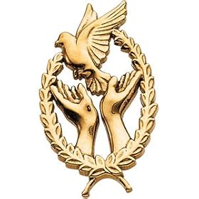 14k Yellow Gold Remembrance Lapel Pin Sm by JewelryWeb