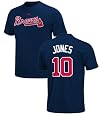 Chipper Jones Atlanta Braves 2-Sided MLB Short SleeveTee Shirt By Majestic
