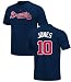 Chipper Jones Atlanta Braves 2-Sided MLB Short SleeveTee Shirt By Majestic (XXL=52)