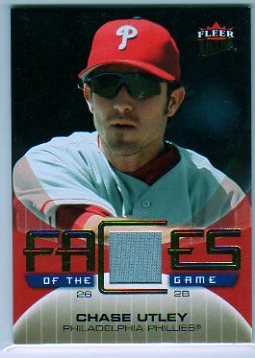 Buy 2007 Fleer Ultra Chase Utley Gme Used Jersey Baseball Card by Fleer