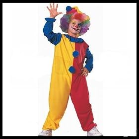 Haunted House Child's Clown Costume, Medium