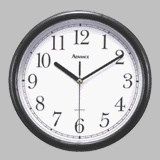 ADVANCE CLOCK CO. 10 Wall Clock [Black] by GENEVA/ADVANCE CLOCK CO