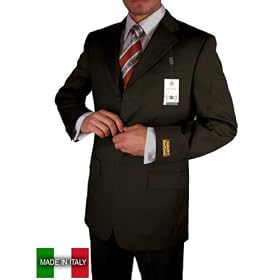Italian Wool & Cashmere Wrinkle Resistance 150's Made in Italy Hand Tailored Valenti Mens Suits Complete Jacket and Pants Black Brown Year Round Use