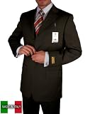 ~~ 2009 Men Suits Special ~~ BLACK BROWN SOFT WOOL & CASHMERE WRINKLE RESISTANCE SUPER 150's Made in Italy Hand Tailored Valenti Mens Suit ~~ PERFECT FIT ~~ Brand NEW