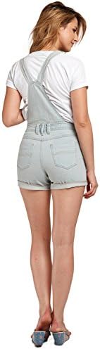 Aumr Leopard Women's Denim Romper Overalls Jumpsuit Shorts S