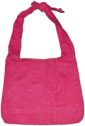 Trinkets Women's Shoulder Bag Sequins Work Boho Large Gypsy Bag Pink Purse