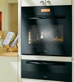 Miele H4880BBL 30' MasterChef Single Electric Wall Oven with 17 Operating Modes,True European Convection, PerfectClean Interior Finish and Chrome Runners: Black